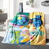 1Pc Stitch'S Tropical Adventure Blanket Soft Throw Blanket For Home Bedroom Bed Sofa Travel Office Solid Christmas Blanket