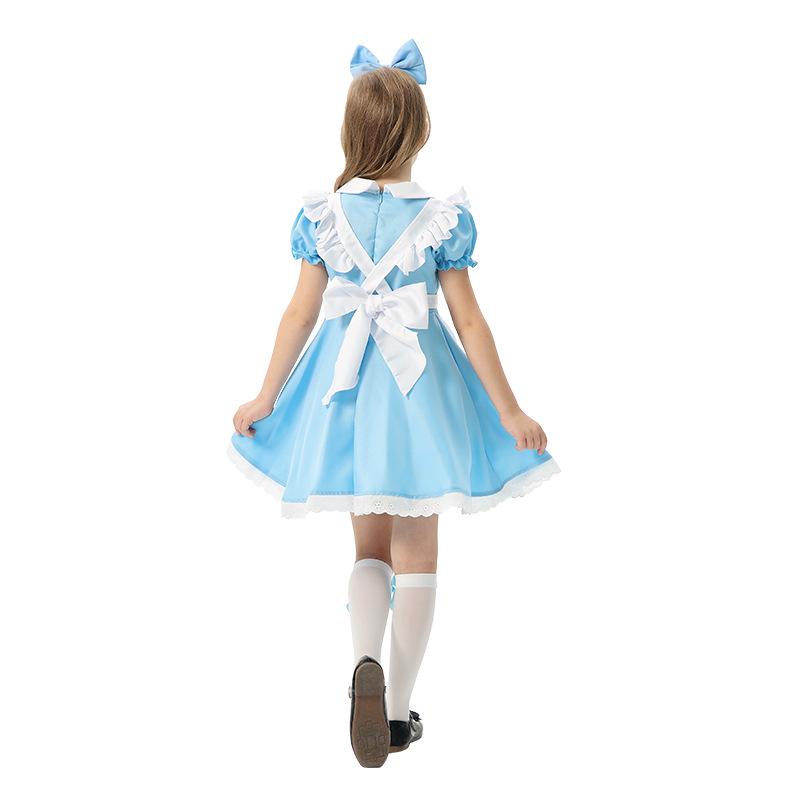 Children's Clothing Blue Alice Maid Clothing Girls Stage Performance Clothing Lolita Performance Clothing Dress
