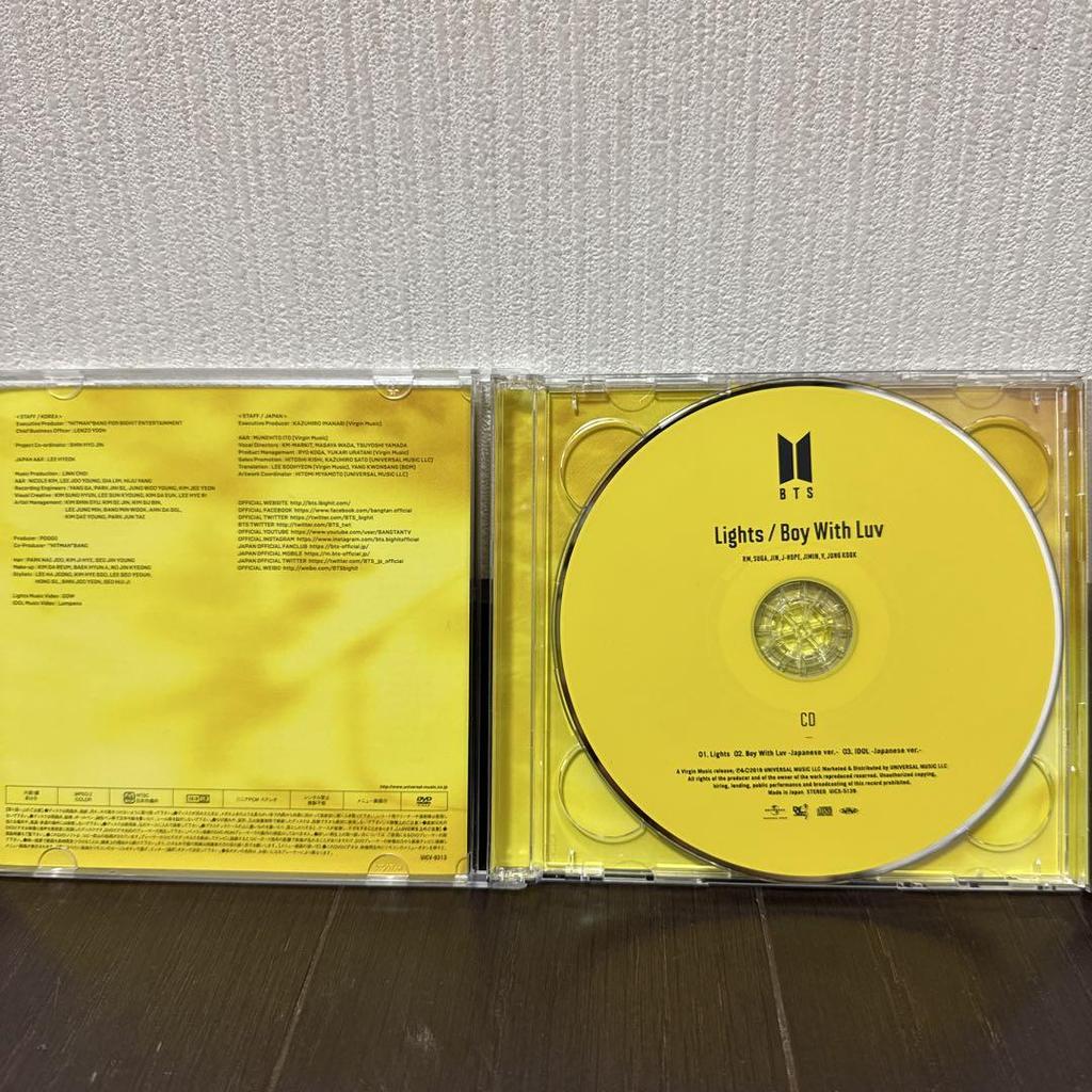 [USED] BTS Lights FAKE LOVE MIC Drop CD DVD 3-disc set