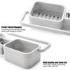 New Storage Organizer for Kitchen Sink Faucet Sponge Soap Cloth Drain Rack Holder Shelf No Drills Requir