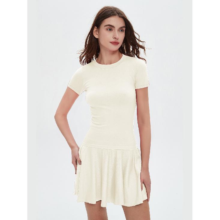 New yoga top, yoga short sleeved fitness suit, running and fitness versatile top, slim fit T-shirt for women