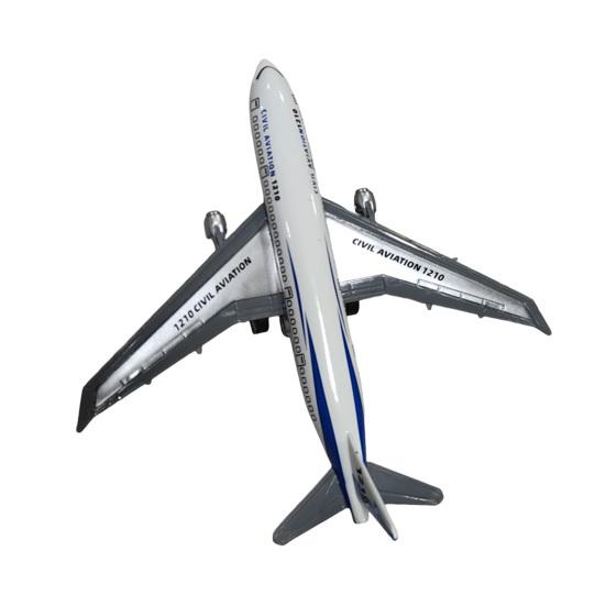 2Pcs Simulation Aircraft Model Realistic Pull-back Passenger Airplane Toy Desktop Aircraft Figurine Ornament Kids Boys Collectible Gift