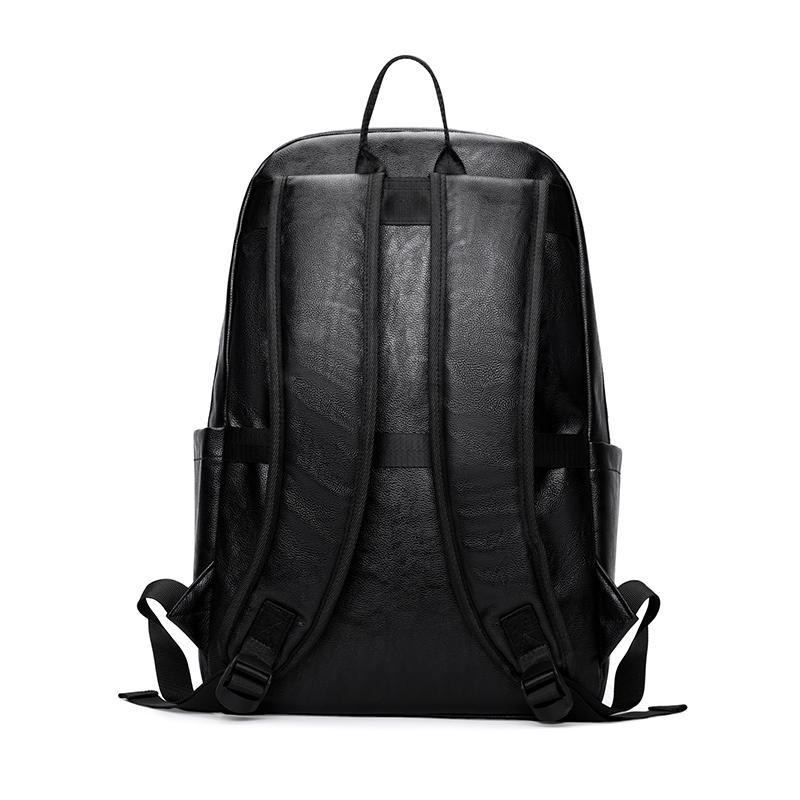 Herren PU Rucksack mit mehreren Fächern Business Große Kapazität Computerrucksack Multifunktionaler Reiserucksack