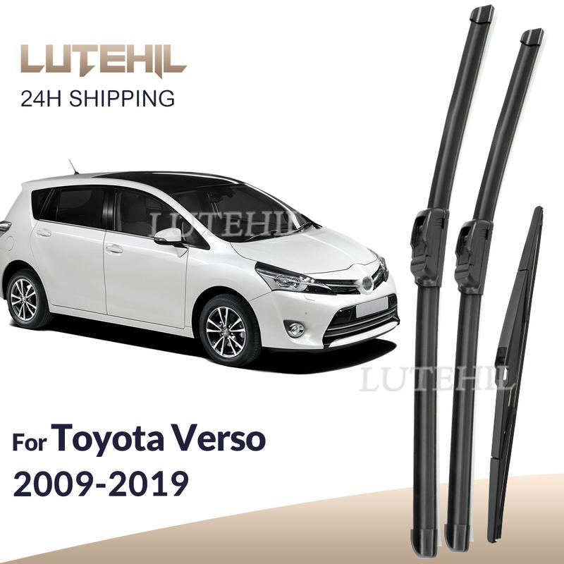 For Toyota Verso 2009- 2010 2011 2012 2013 Wiper Front & Rear Wiper Blades Windshield Windscreen Window Brushes 26 +16 +12 Toyota Verso