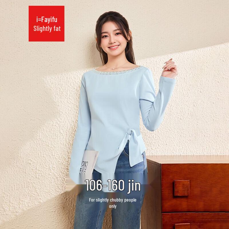 IEF Большой размер Корейский стиль Повседневная блузка L