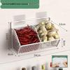 Wall-Mounted Spice Rack & Vegetables Basket with Onion, Ginger, Garlic Storage