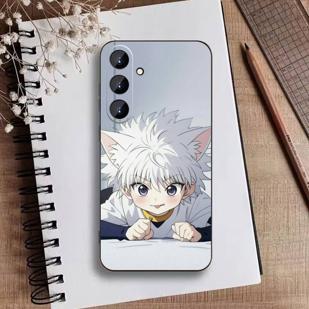 F-Killua Zoldyck H-Hunter X Hunter Phone Case For Samsung Galaxy A73,21,22,32,71,53,52,51,80,5G Soft Black Cover