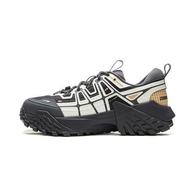 Li Ning Outdoor CF Tracing Cushioning Rebound Low Top Outdoor Shoes Unisex Black White Blue AHCV047-3