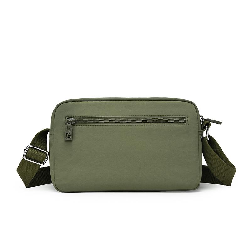 Kompaktní crossbody taška s více kapsami na zip pro muže a ženy