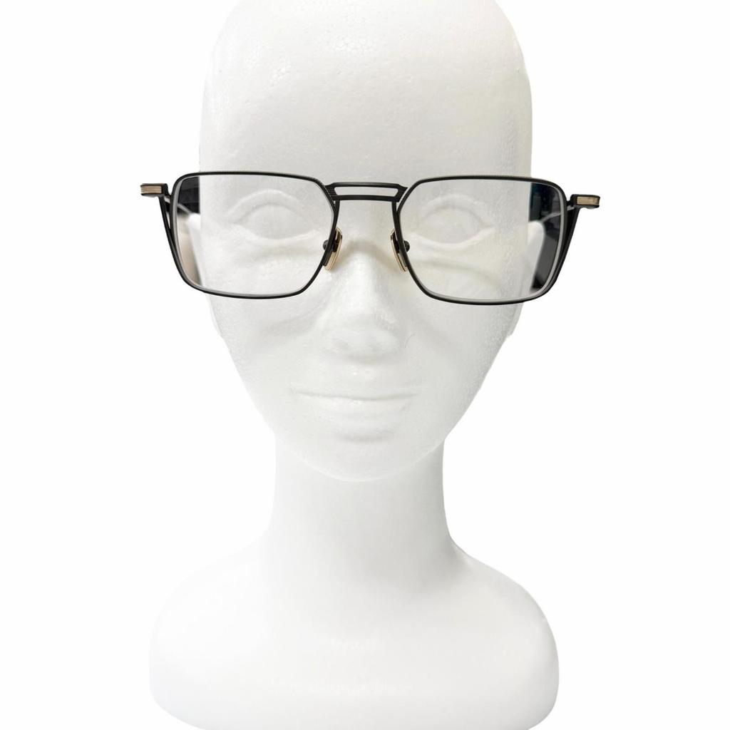 Excellent DITA Glasses LINDSTRUM Square Frame Black Mens DTX125 Used