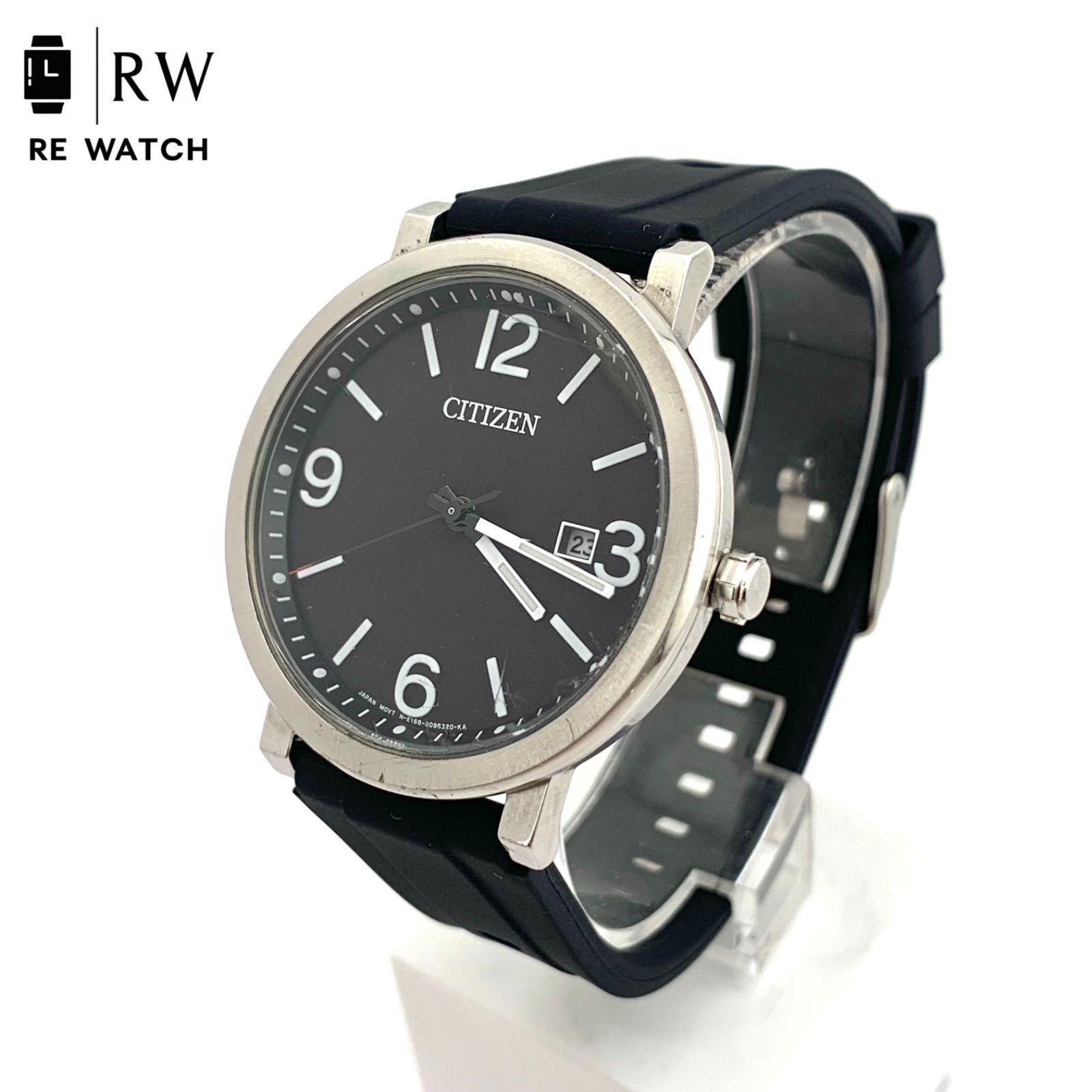 [Used] CITIZEN E168 Eco Drive Watch Black