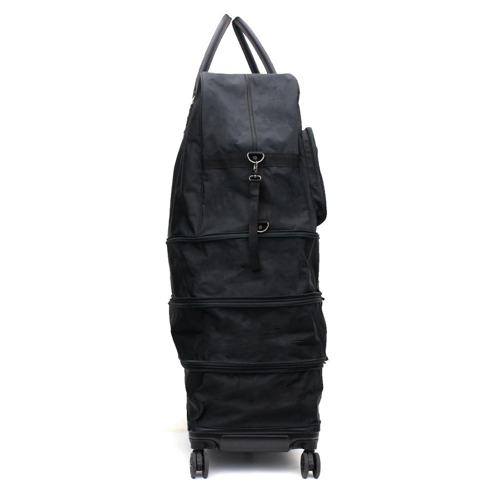 Available in 4 Stable running with 9 wheels and 5 casters Giant Carry Bag Monster Suitcase Black [Siffle] Flexible! capacities! 3.9kg