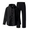 Men's 2,Piece Linen Hooded Shirt Set | Loose Fit Breathable Beach Casual Pants For Daily & Vacation Wear