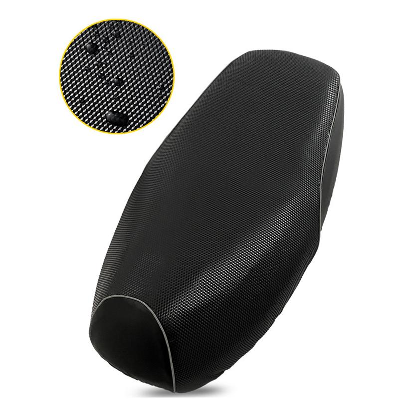 SEAMETAL Leather Motorcycle Seat Cushion Cover Universal Anti-slip Seat Protector Mat Rainproof Sun-proof Wear-resistant