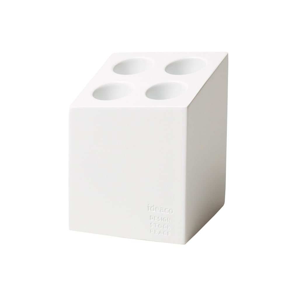 ideaco mini cube Umbrella Stand, Matte White, 4-Hole