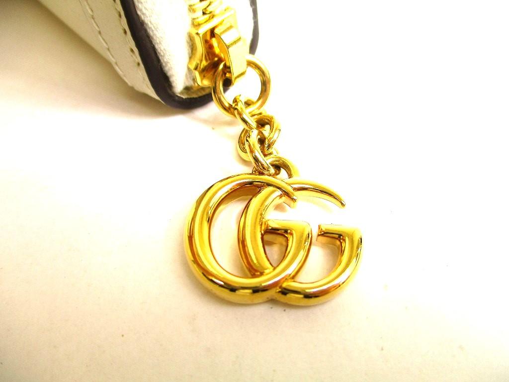 Authentic Saint Laurent YSL Black White Bicolored Leather Trifold Wallet Compact Wallet #9977 Open Box