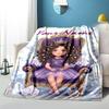 1PC Custom Name Royal Princess Fantasy Blanket Versatile,all-season Throw Suitable for the Living Room,bedroom,camping,travel,and Gift