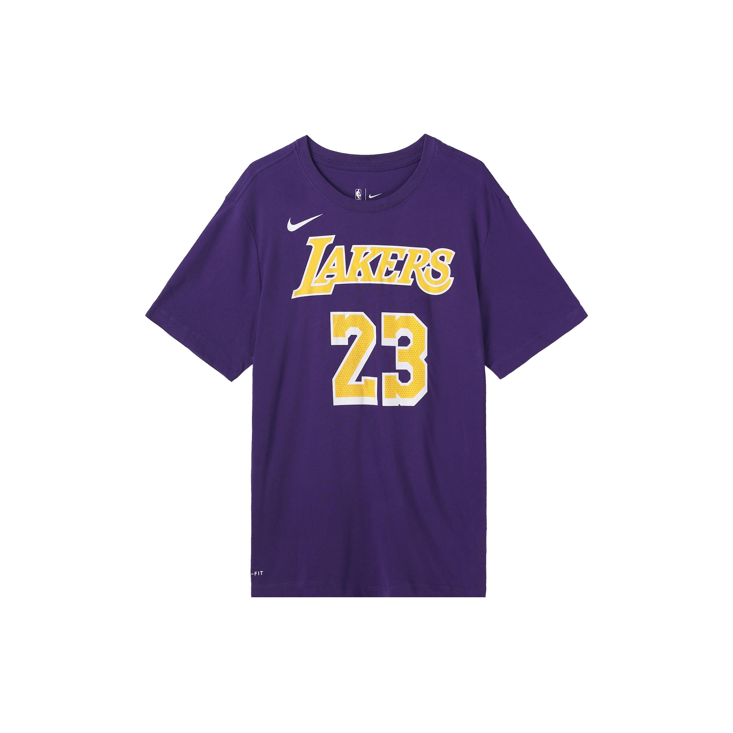 Nike Dri-FIT NBA limited Los Angeles Lakers LeBron James No. 23 Quick Dry Short Sleeve Purple Men s BQ1541-557 M