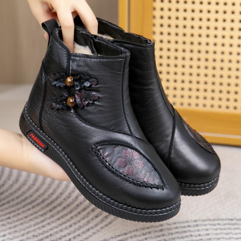 

Женская обувь с флисом, теплая обувь, противоскользящие и водонепроницаемые ботинки на мягкой подошве 39