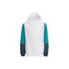 Color Block Hooded Casual Zip-Up Jacket Long Sleeve Kids Jackets White Blue IT4041