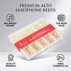 Clarinet Reeds, B-flat, Strength 2.5, Durable, 10 Reeds per Pack, Clear Box Included, Suitable for Beginners