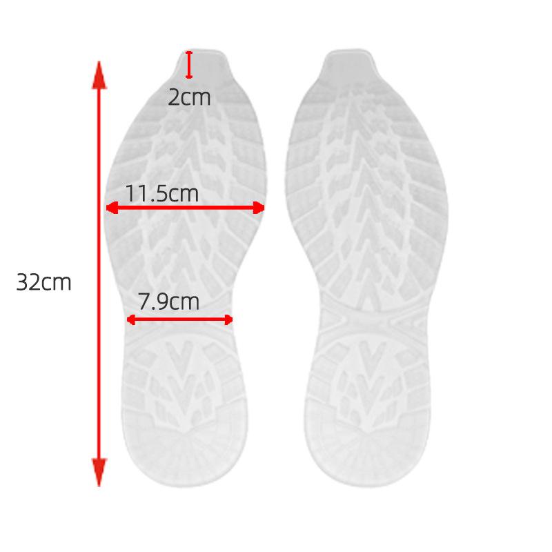 Suole in gomma per uomo Donna Scarpe Suola di ricambio Solette Foglio di riparazione Sneakers Protezione suola Toppa antiscivolo antiusura