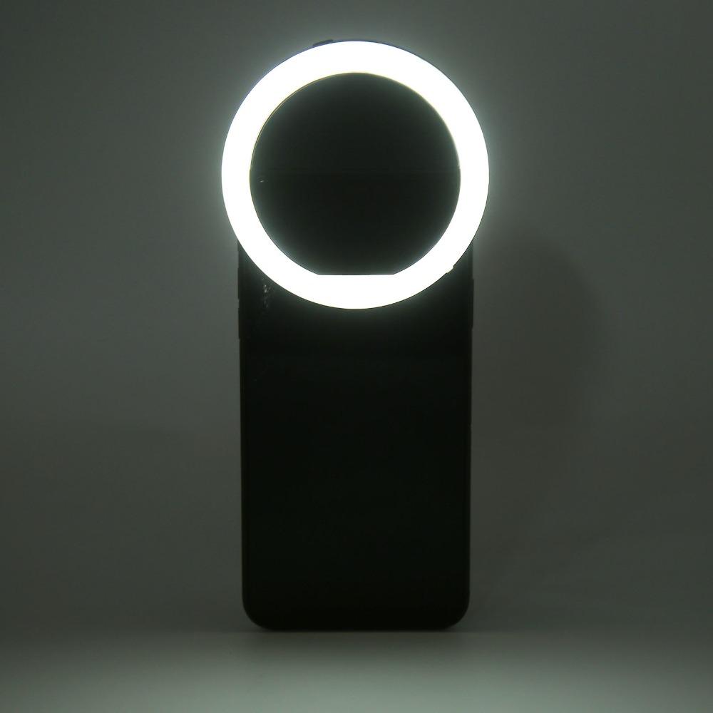 Soft Light Ring Fill Light Round Shape Phone Clip Light Live Streaming Light  Video Recording