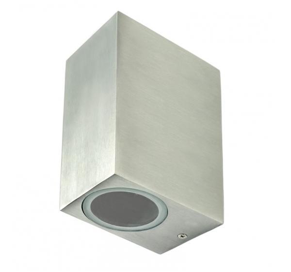 Kinkiet Ogrodowy Zewnętrzny Elewacyjny Boston 2Xgu10 Ip44 Inox Goldlux