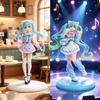 Cute Hatsune Miku Cafe Maid & Street Style Statues | PVC Anime Figures | For Desk Display Birthday Gift & Fan Present