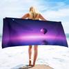 Colorful Hot Air Balloon Print Soft Beach Towels,Microfiber Lightweight Thin Beach Towels,Compact Sand Free Swim Pool Blanket