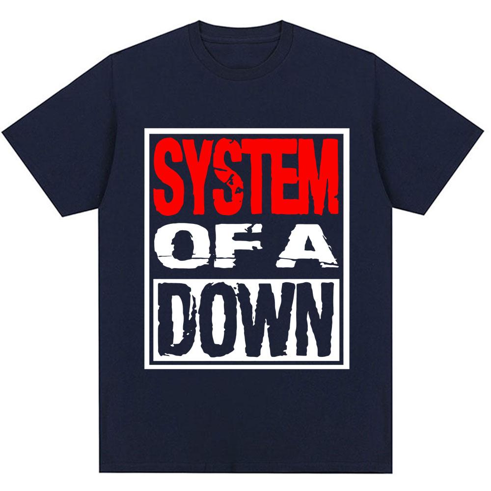Rock Band System Of A Down Graphic T Shirts Unisex Unisex Vintage Alternative Metal Music Male Tshirts Fashion Cotton Loose T Shirt