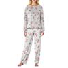 Women's Butterfly Print Long,Sleeved Pajama Set