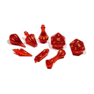 PolyHero Wizard 8 Dice Set (Dragonfire)