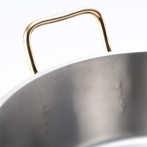 Endo Shoji Super Denji Frying Pan, 42cm, Stainless Steel, for Induction Cooktops, Made in Japan, AAG3905