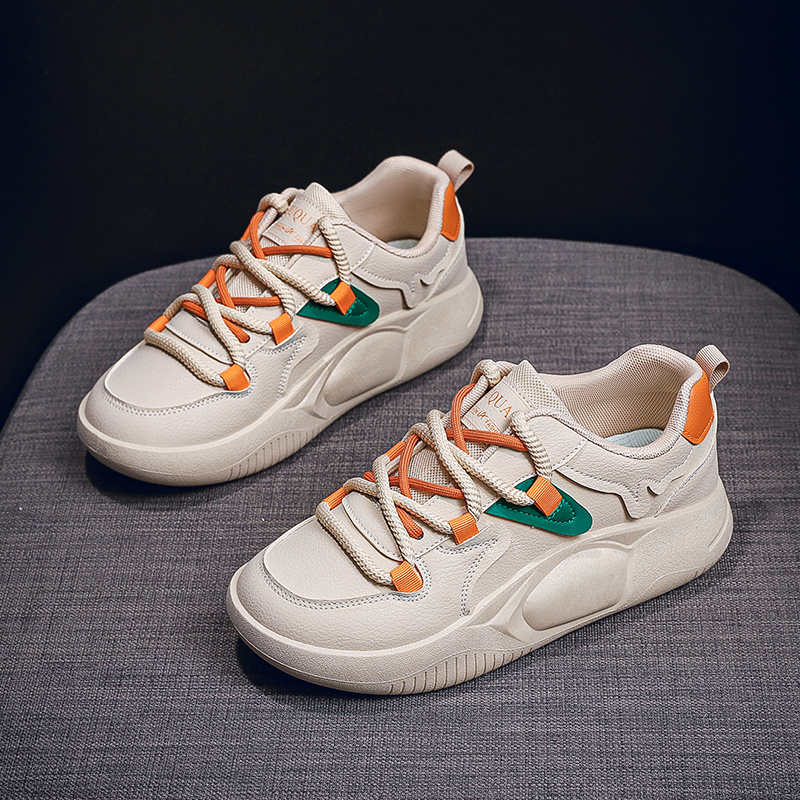 40 Autumn-spring Shose Brown Training Yellow Sneakers Women Women's Shoes Size 35 Sports Class High-end Traning New Year's