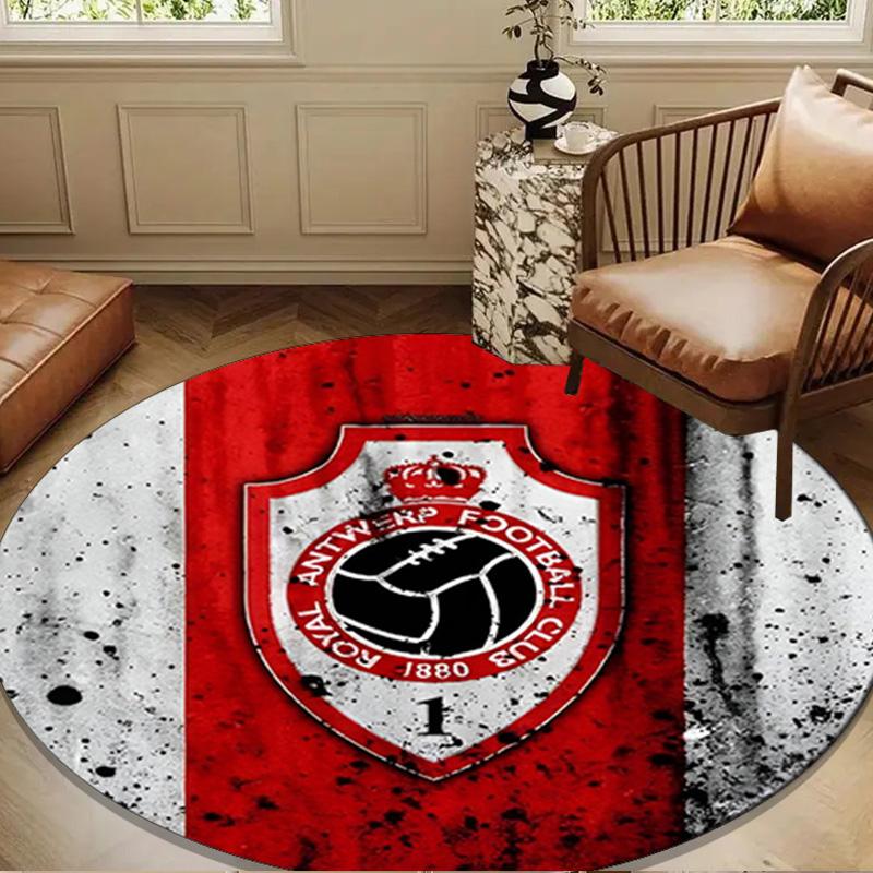 Royal Antwerp Fc Crest Round Mat Home Decor, Chair Rug For livingroom,Bedroom, Doormat Home Decor Birthday Gift Christmas Gifts