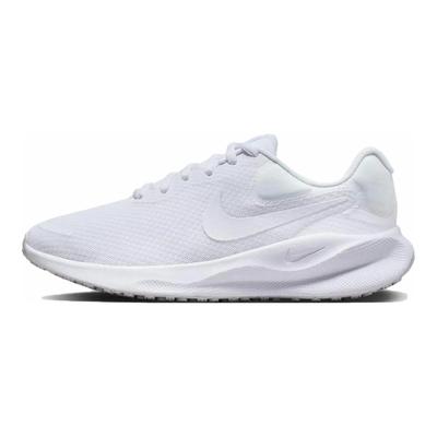 Revolution 7 Tkanina Seria Klasyczna Modne Wszechstronne Wygodne Buty do Biegania Unisex Trampki Białe FD2208-100