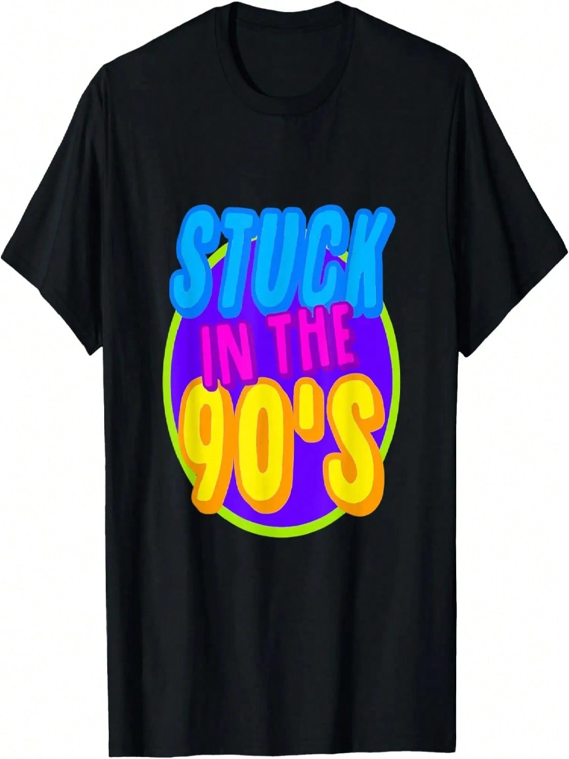 Stuck In The 90 s Vintage Retro Vibe T-Shirt S разноцветный