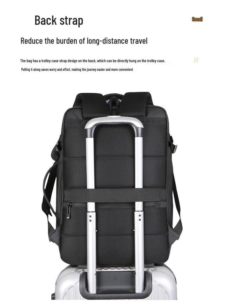 High-End Waterproof Laptop Backpack for Men and Women: Fashionable, Double-Shouldered, Perfect for Travel and Commute