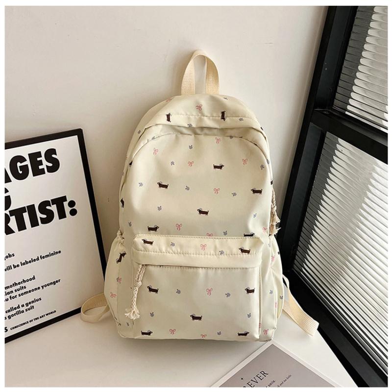 Gentle And Cute Floral Backpack For Junior High School Students And College Students
