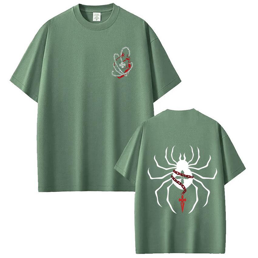 Anime Hunter X Hunter Spider Kurapika T Shirt Men's Women Clothing Fashion Harajuku T-shirt Oversized Casual T-shirts Streetwear