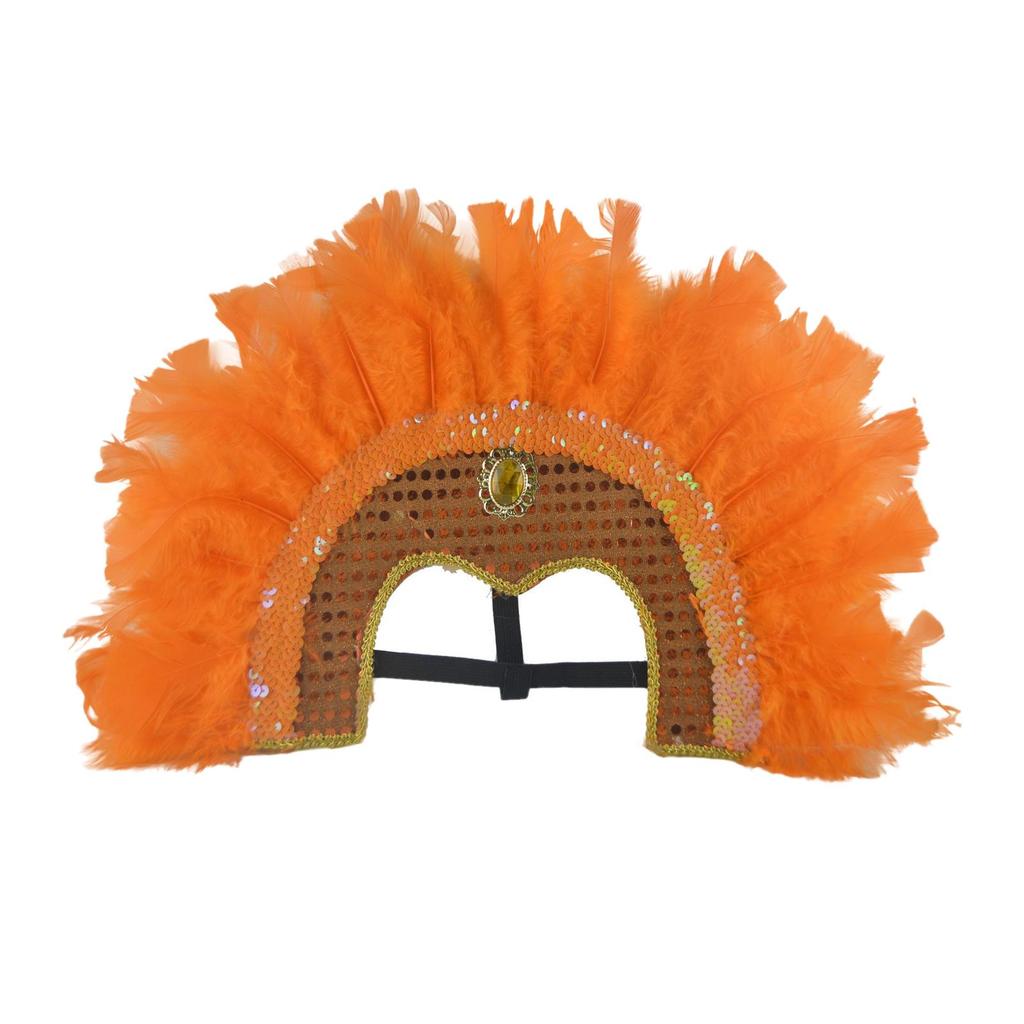 Häuptlingsschmuck Indianer Kopfschmuck Feder Kopfschmuck Haarband Künstlerische Kostümhut für Karneval Party Festivals