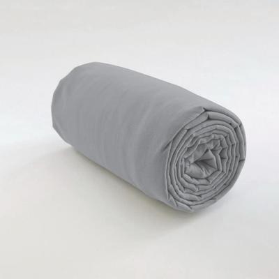 Fitted Sheet - Les Ateliers Du Linge - Light Grey - 160 X 200 X 35 Cm - 100% Cotton - Tight Weave 57 Threads