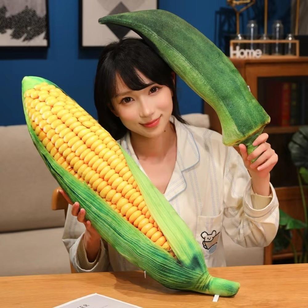 Realistic Details Vegetable Stuffed Toy Soft Plush Veggie Plush Doll Birthday Gifts