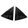 For Kia Picanto 2012-2025 Car Rear Window Quarter Louver Shutter Cover Side Vent Trim Sticker Scoop ABS Exterior Accessories