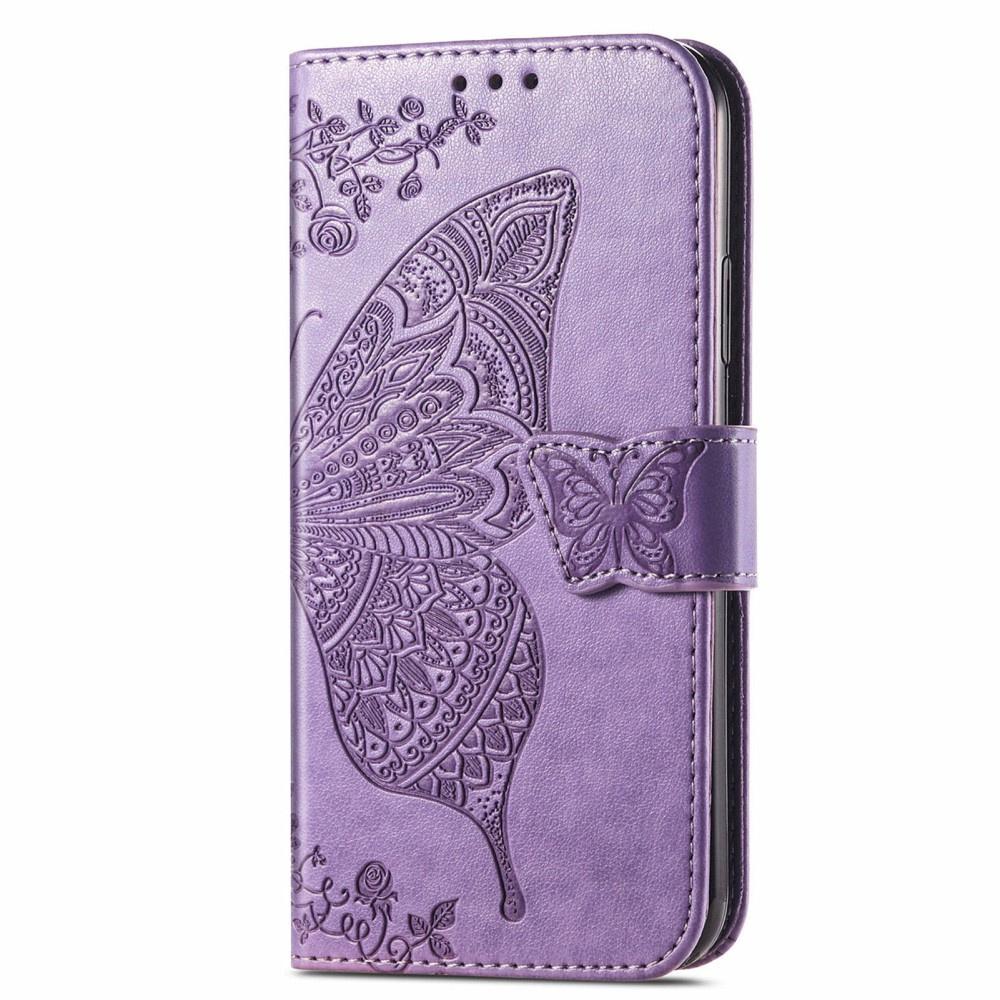Flip Case for Motorola Moto G86 5G, Butterfly, Purple