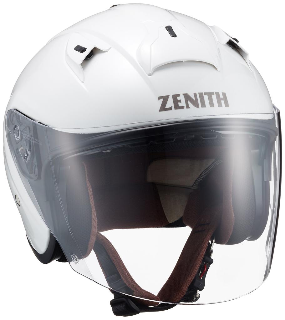 Yamaha Motor Motorcycle Helmet Jet ZENITH Sun Visor Model Pearl White M Circumference Co., Ltd. (Yamaha) YJ-14 90791-2278M (Head 57cm~58cm)