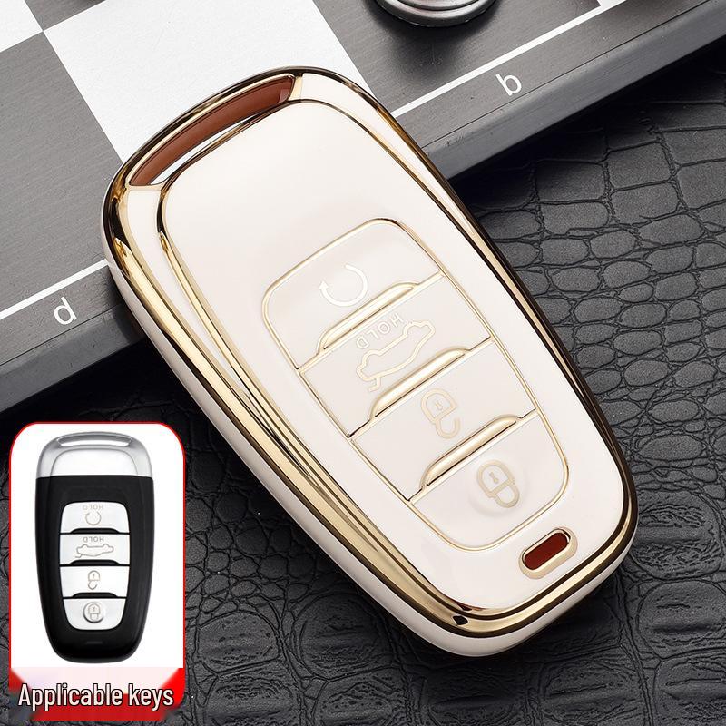 High-end Hongqi Key Case: Full Wrap, Anti-Drop, Personalized Protection for H5/EHS9 Cars