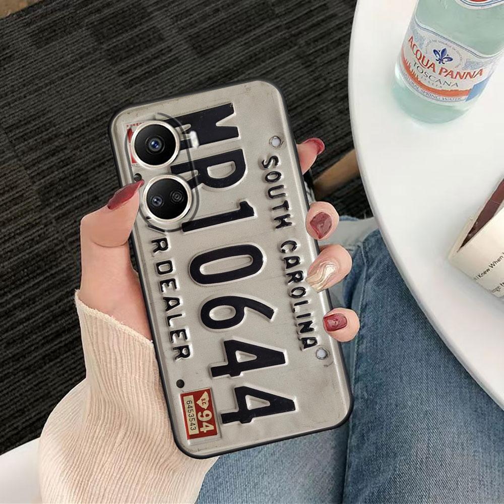 Vintage Classic License Plate Case For HUAWEI NOVA Y70 3I 7I 8I 9SE P30 Y9 HONOR 8X 9X 20 90 X5 X6B X7A X7B X8B X9 X9B X9A Case