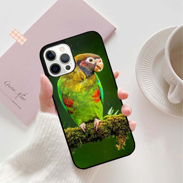 Animal Macaw Parrot Colourful Phone Case Back Cover for iPhone 17 Air 16 15 14 13 11 12 Pro Max Plus Shell Coque